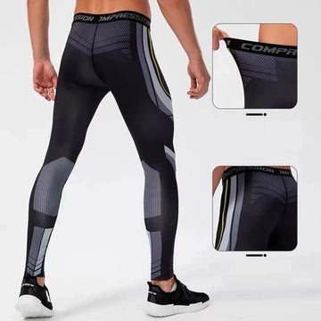 Aidase Men's Running Leggings Sportswear Quick Dry Gym Fitness Tights Workout Training Jogging Sports Trousers Compression Sport Pants aidase-shop